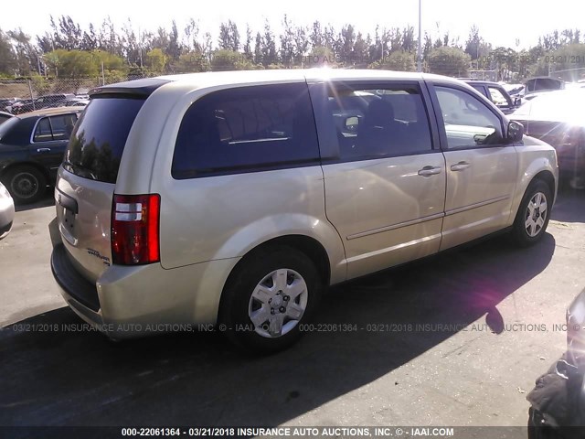 2D4RN4DE9AR326654 - 2010 DODGE GRAND CARAVAN SE Champagne photo 4