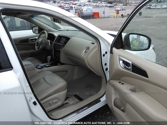 5N1AR2MM8DC614216 - 2013 NISSAN PATHFINDER S/SV/SL/PLATINUM 白色 照片 5