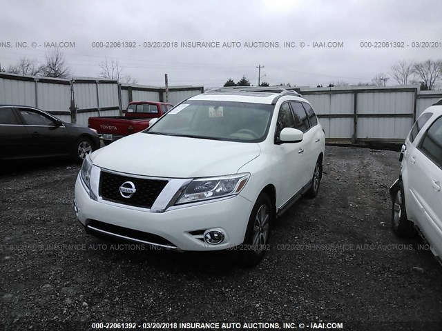 5N1AR2MM8DC614216 - 2013 NISSAN PATHFINDER S/SV/SL/PLATINUM 白色 照片 6