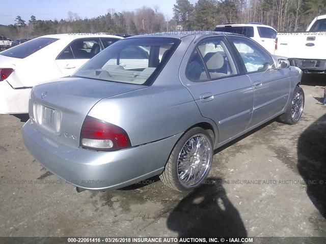 3N1CB51D23L804798 - 2003 NISSAN SENTRA XE/GXE GRAY photo 4