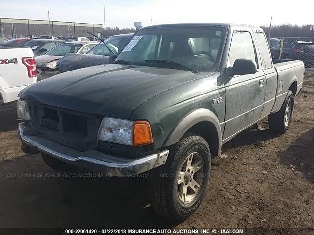 1FTZR45E83PB06555 - 2003 FORD RANGER SUPER CAB GREEN photo 2