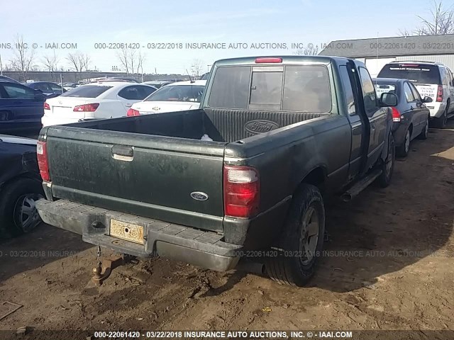 1FTZR45E83PB06555 - 2003 FORD RANGER SUPER CAB GREEN photo 4