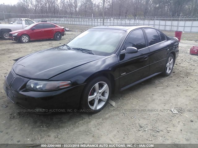 1G2HZ54Y45U192212 - 2005 PONTIAC BONNEVILLE GXP BLACK photo 2