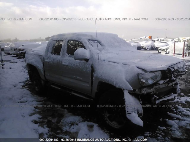 5TELU42N96Z150649 - 2006 TOYOTA TACOMA DOUBLE CAB ვერცხლისფერი ფოტო 1