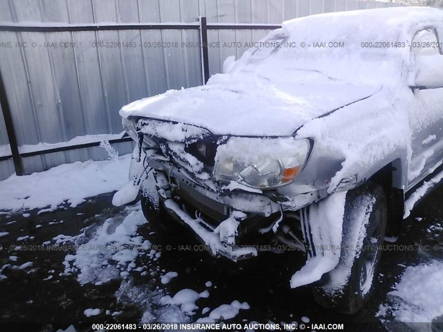 5TELU42N96Z150649 - 2006 TOYOTA TACOMA DOUBLE CAB ვერცხლისფერი ფოტო 6