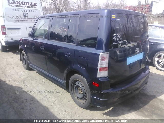 JTLKT324X64099448 - 2006 TOYOTA SCION XB მუქი ლურჯი ფოტო 3