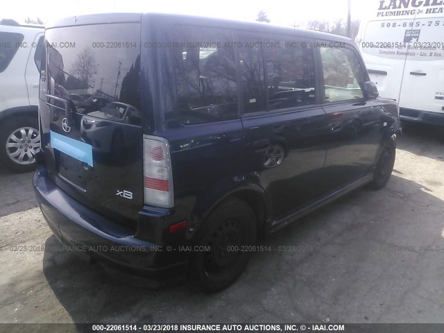 JTLKT324X64099448 - 2006 TOYOTA SCION XB მუქი ლურჯი ფოტო 4
