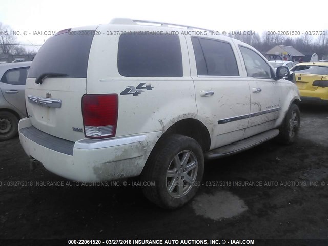 1A8HW58287F507653 - 2007 CHRYSLER ASPEN LIMITED WHITE photo 4