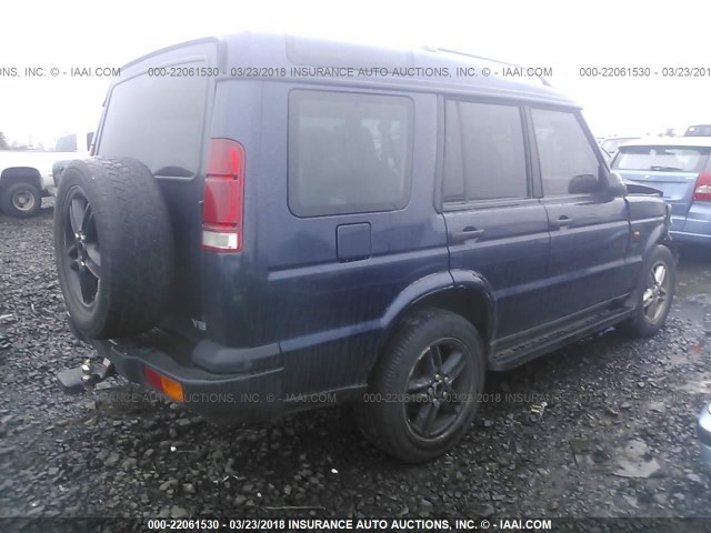 SALTY1546YA236772 - 2000 LAND ROVER DISCOVERY II  BLUE photo 4