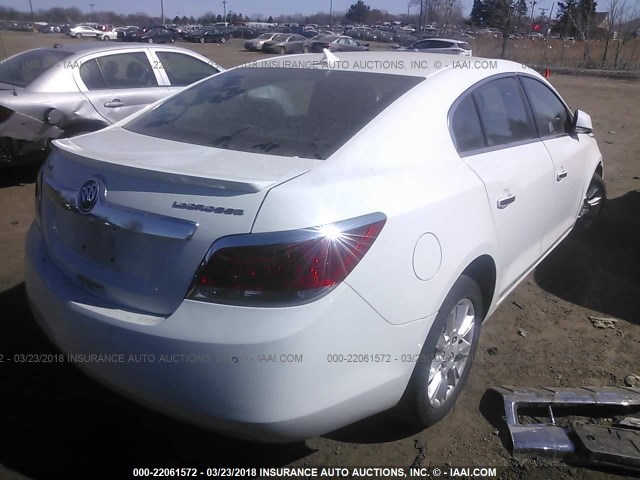 1G4GD5ER0CF219836 - 2012 BUICK LACROSSE PREMIUM WHITE photo 4