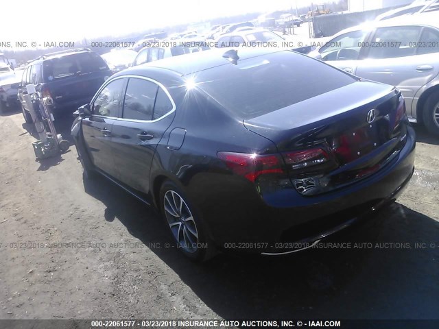 19UUB3F52HA001268 - 2017 ACURA TLX TECH BLACK photo 3