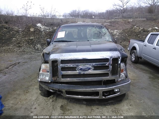 1FTSW21578EE52992 - 2008 FORD F250 SUPER DUTY BLACK photo 6