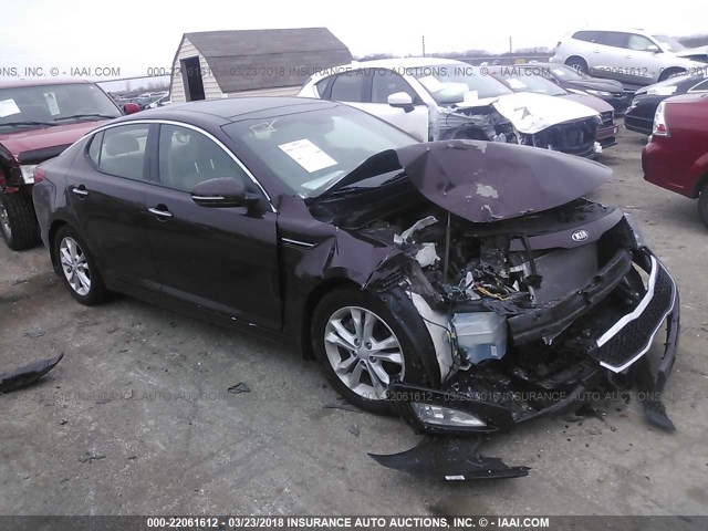 5XXGN4A73DG220398 - 2013 KIA OPTIMA EX PURPLE photo 1