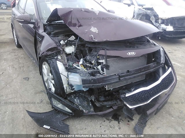 5XXGN4A73DG220398 - 2013 KIA OPTIMA EX PURPLE photo 6