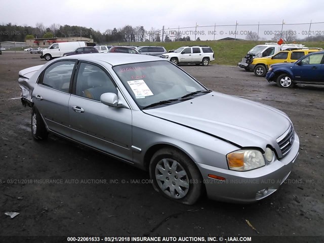 KNAGD126945348265 - 2004 KIA OPTIMA LX/EX SILVER photo 1