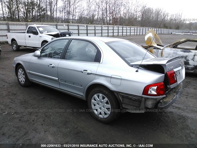 KNAGD126945348265 - 2004 KIA OPTIMA LX/EX SILVER photo 3