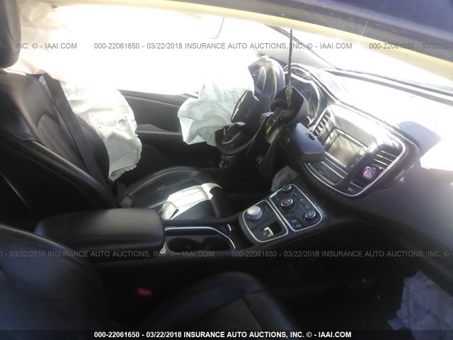 1C3CCCCBXFN758429 - 2015 CHRYSLER 200 C BURGUNDY photo 5