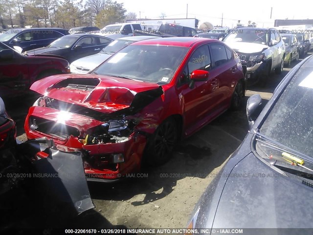 JF1VA1J66F9812442 - 2015 SUBARU WRX LIMITED RED photo 2