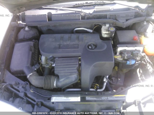 1G8AJ52F95Z119808 - 2005 SATURN ION LEVEL 2 BLACK photo 10