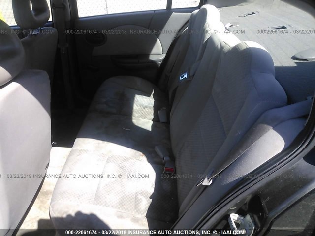 1G8AJ52F95Z119808 - 2005 SATURN ION LEVEL 2 BLACK photo 8