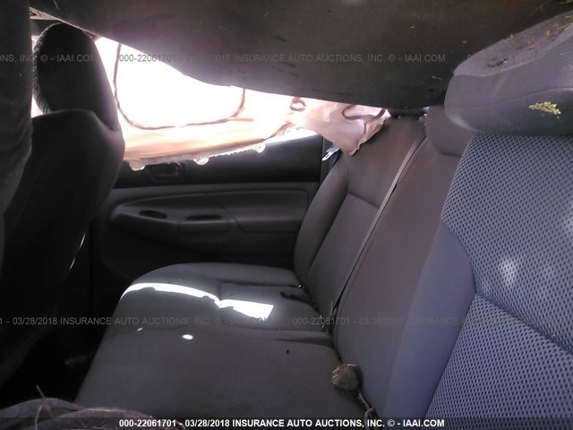 3TMLU4ENXDM125331 - 2013 TOYOTA TACOMA DOUBLE CAB ვერცხლისფერი ფოტო 8