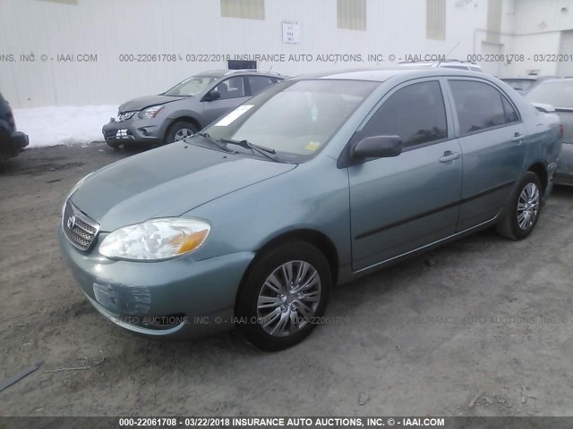 1NXBR32E75Z344820 - 2005 TOYOTA COROLLA CE/LE/S GREEN photo 2