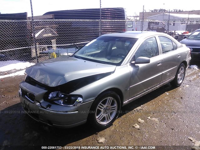 YV1RS592562532824 - 2006 VOLVO S60 2.5T GREEN photo 2