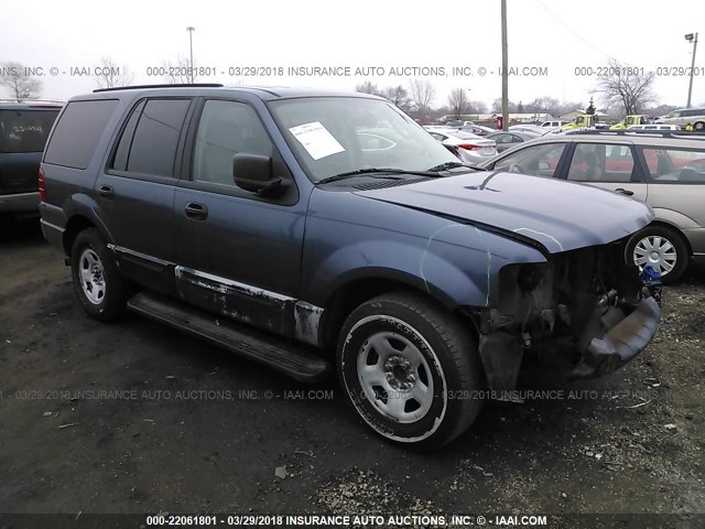 1FMRU13W54LA54198 - 2004 FORD EXPEDITION XLS Dark Blue photo 1