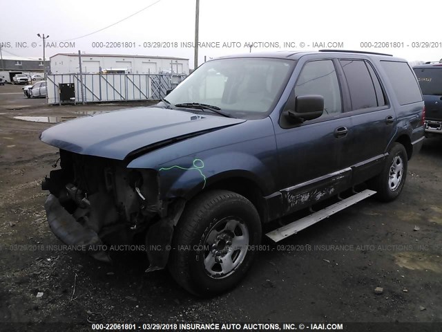 1FMRU13W54LA54198 - 2004 FORD EXPEDITION XLS Dark Blue photo 2