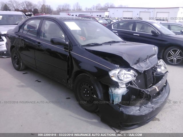 2T1BR32E83C078951 - 2003 TOYOTA COROLLA CE/LE/S BLACK photo 1