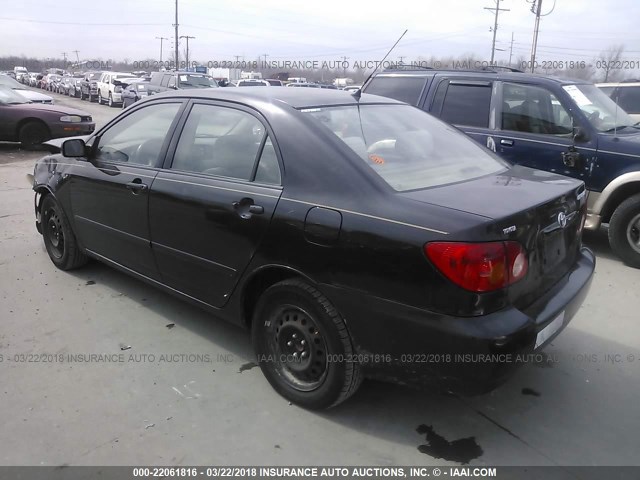 2T1BR32E83C078951 - 2003 TOYOTA COROLLA CE/LE/S BLACK photo 3