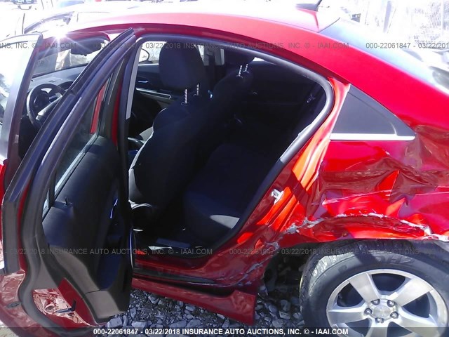 1G1PF5SC3C7142915 - 2012 CHEVROLET CRUZE LT RED photo 8