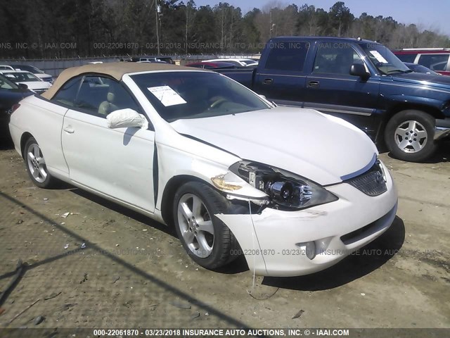 4T1FA38P86U105179 - 2006 TOYOTA CAMRY SOLARA SE/SLE WHITE photo 1