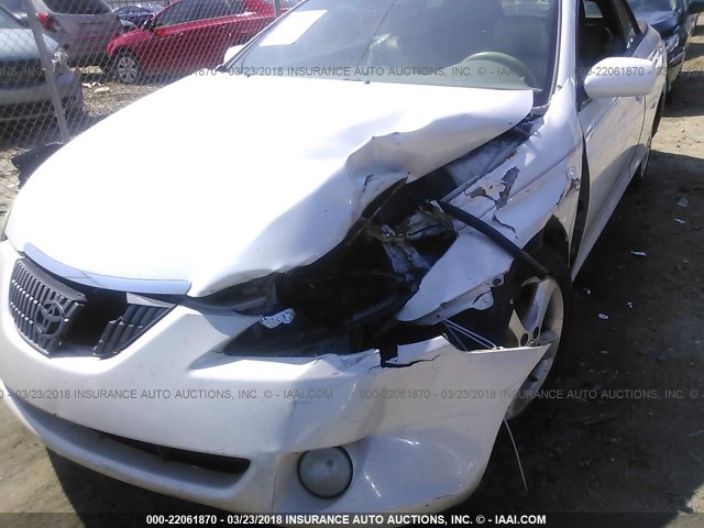 4T1FA38P86U105179 - 2006 TOYOTA CAMRY SOLARA SE/SLE თეთრი ფოტო 6