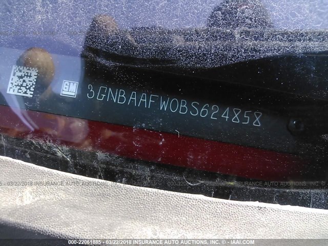 3GNBAAFW0BS624858 - 2011 CHEVROLET HHR LS RED photo 9