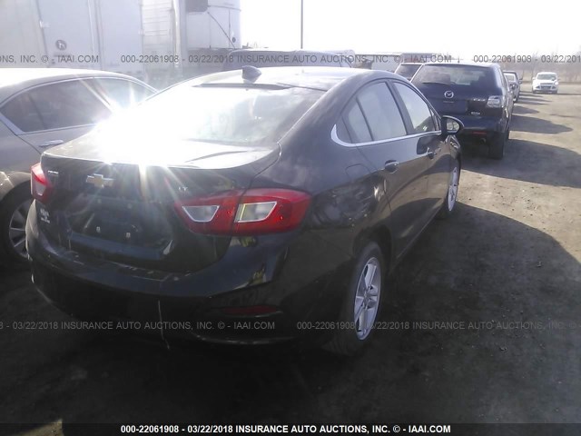 1G1BE5SM6G7265717 - 2016 CHEVROLET CRUZE LT BLACK photo 4