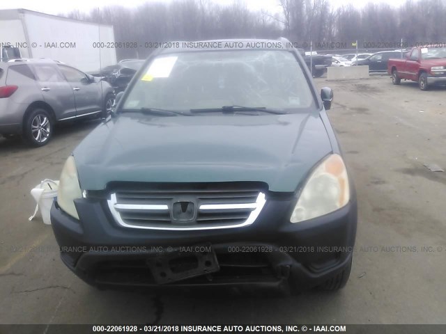 SHSRD78874U247255 - 2004 HONDA CR-V EX GREEN photo 6