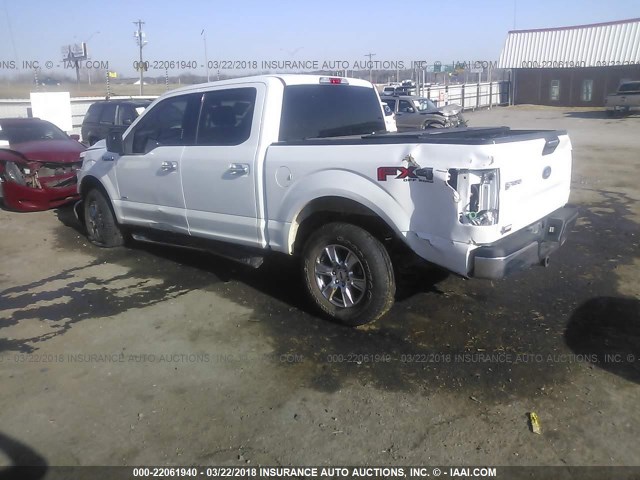 1FTEW1EP4HKD86762 - 2017 FORD F150 SUPERCREW WHITE photo 3