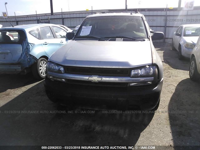 1GNDS13SX52371264 - 2005 CHEVROLET TRAILBLAZER LS/LT SILVER photo 6