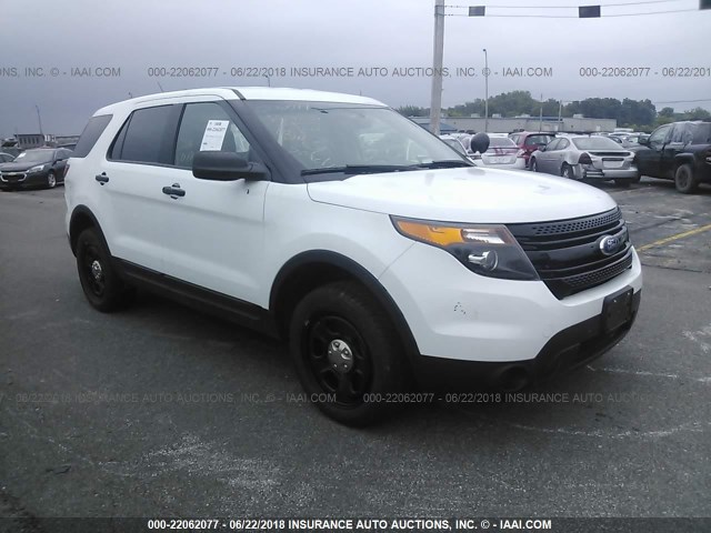 1FM5K8AR2FGB62106 - 2015 FORD EXPLORER POLICE INTERCEPTOR WHITE photo 1