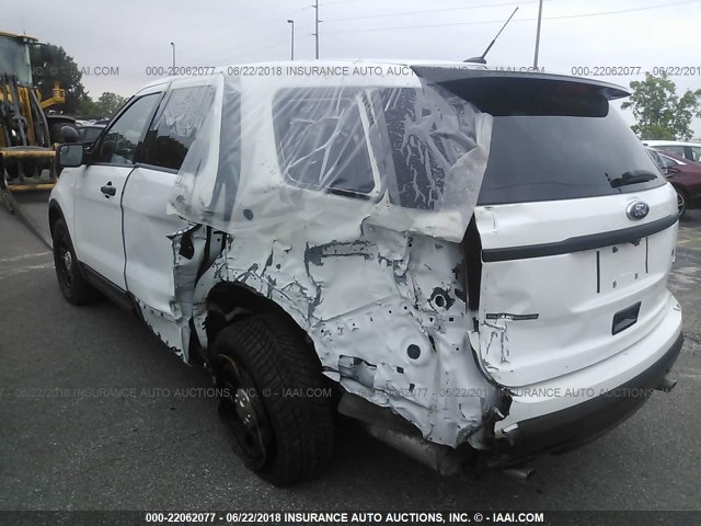 1FM5K8AR2FGB62106 - 2015 FORD EXPLORER POLICE INTERCEPTOR WHITE photo 6