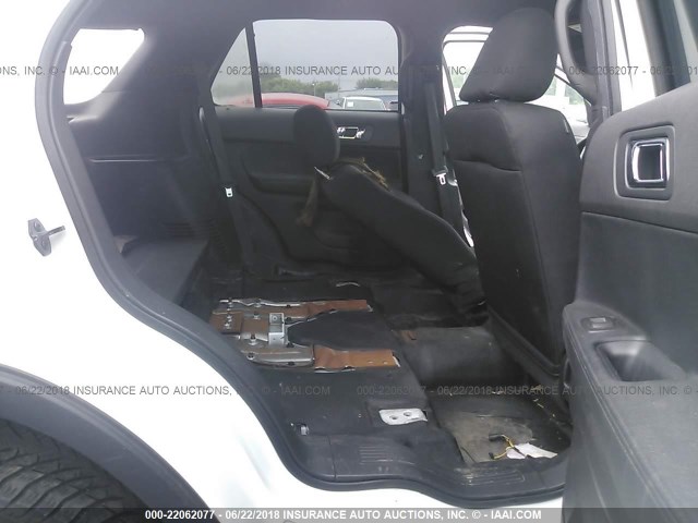 1FM5K8AR2FGB62106 - 2015 FORD EXPLORER POLICE INTERCEPTOR WHITE photo 8