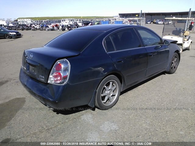 1N4AL11D16N404221 - 2006 NISSAN ALTIMA S/SL BLUE photo 4