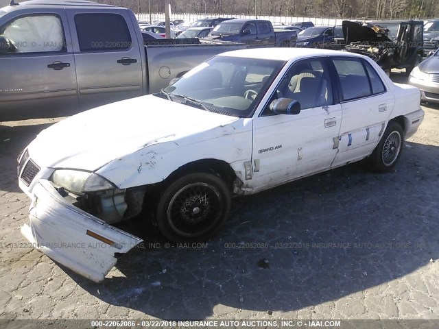 1G2NE5538RC824335 - 1994 PONTIAC GRAND AM SE WHITE photo 2