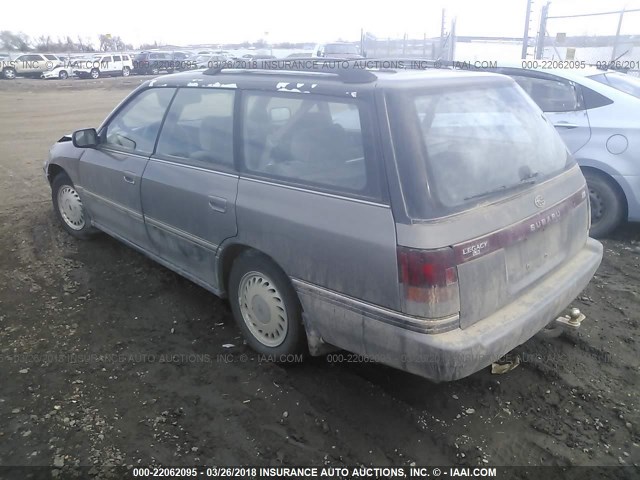 4S4BJ65C7M7912001 - 1991 SUBARU LEGACY LS SPECIAL GRAY photo 3