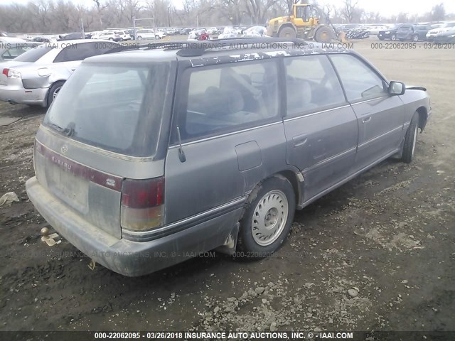 4S4BJ65C7M7912001 - 1991 SUBARU LEGACY LS SPECIAL GRAY photo 4