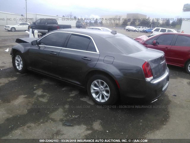 2C3CCAAG0FH742980 - 2015 CHRYSLER 300 LIMITED GRAY photo 3