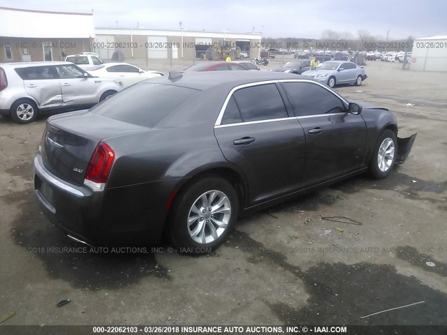 2C3CCAAG0FH742980 - 2015 CHRYSLER 300 LIMITED GRAY photo 4