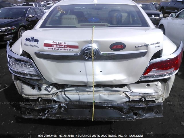 1G4GC5ED5BF355966 - 2011 BUICK LACROSSE CXL WHITE photo 6