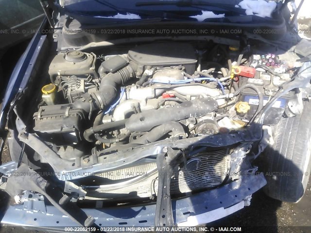 JF2SH6BC4AH916759 - 2010 SUBARU FORESTER XS BLUE photo 10